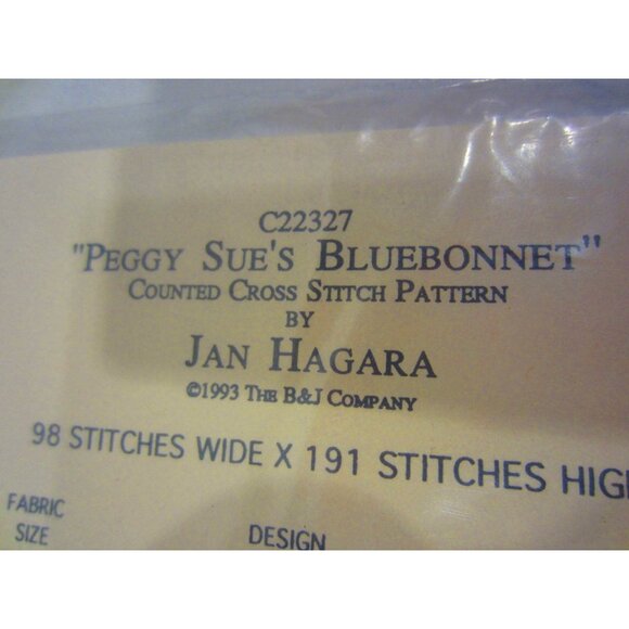 JAN HAGARA Counted cross stitch Peggy Sue Bonnet kit C22327 - Picture 3 of 4